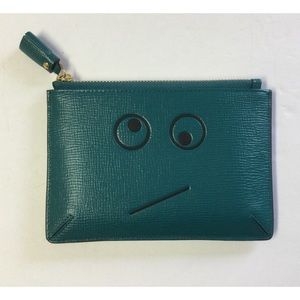 Anya Hindmarch Amused Face Leather Pouch